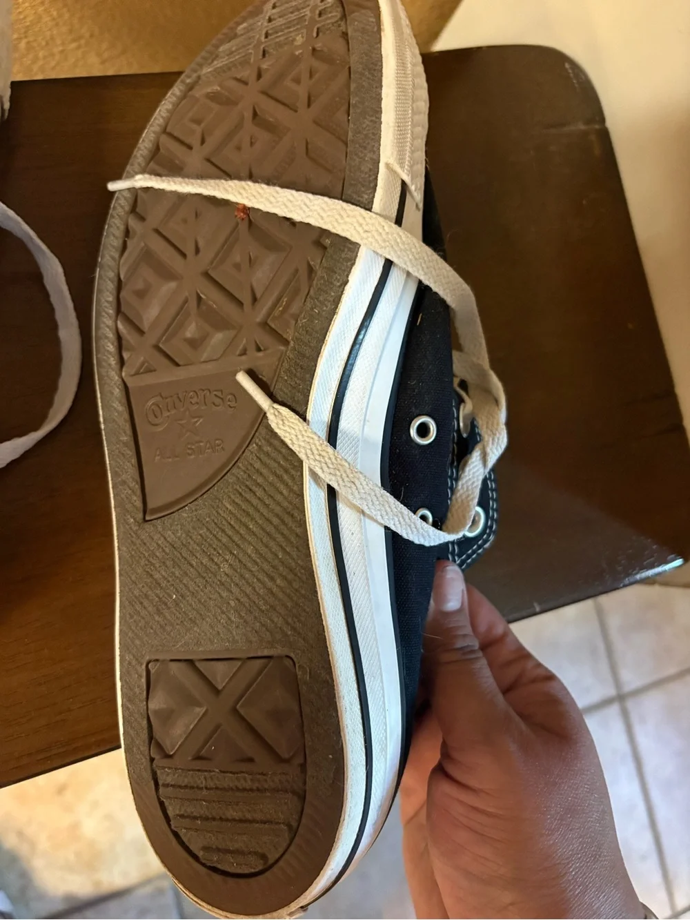 Classic Black Canvas Low-Top Converse - Picture 3 of 4